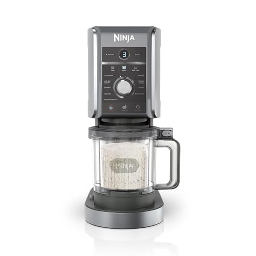 Ninja CREAMi Deluxe Ice Cream Maker & Frozen Dessert Maker with 3 Tubs, 10 Functions, Makes Ice Cream