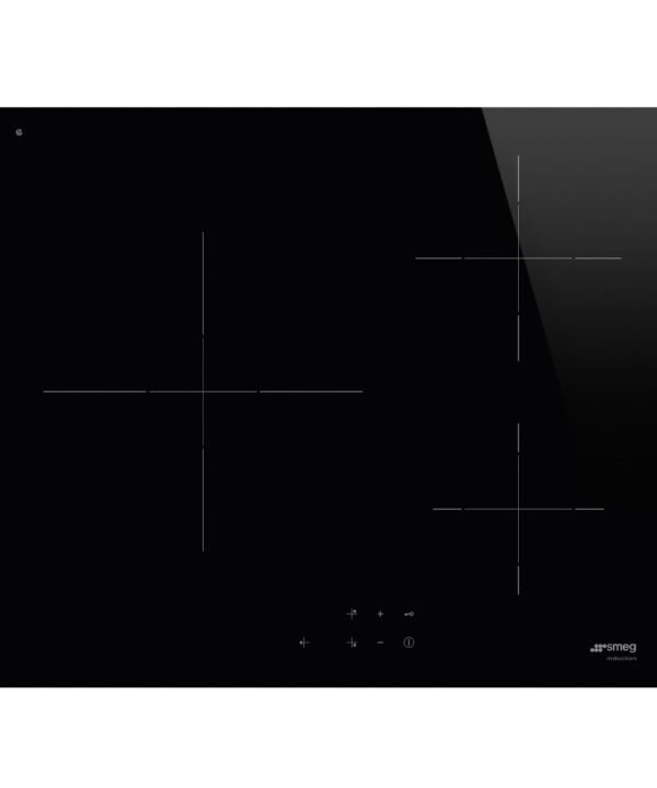 Induction Hob With 3 Heating Zones 7200W 60cm Black