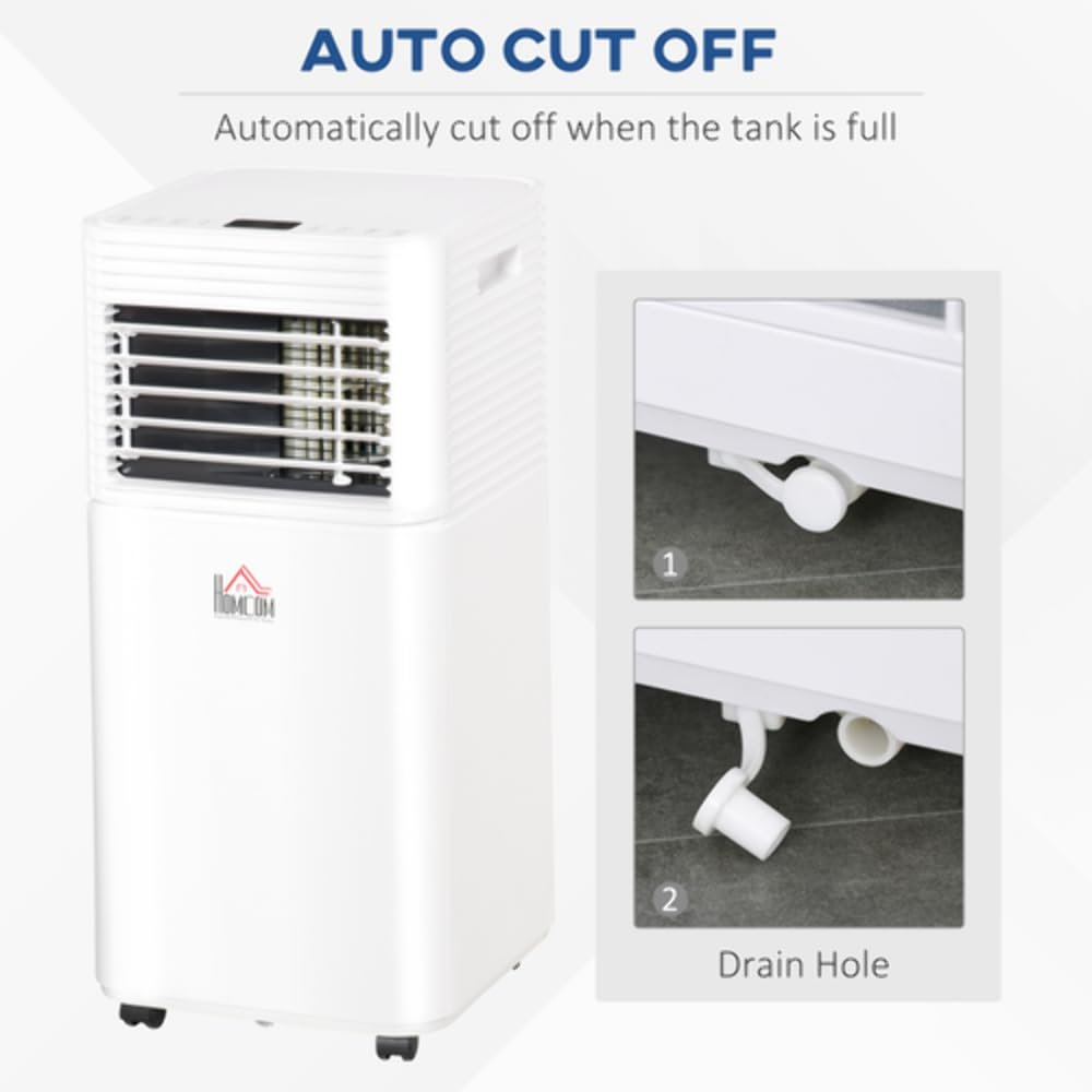 9000 BTU Portable Air Conditioner with Dehumidifier, Sleep Mode, Remote Control & Window Kit - Image 6