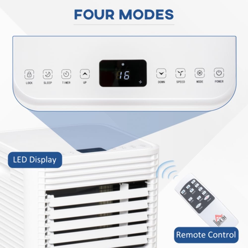 9000 BTU Portable Air Conditioner with Dehumidifier, Sleep Mode, Remote Control & Window Kit - Image 4