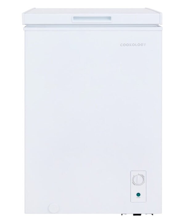Cookology CCFZ99WH Freestanding Chest Freezer in White - 99 Litre Capacity - Suitable for Outbuildings