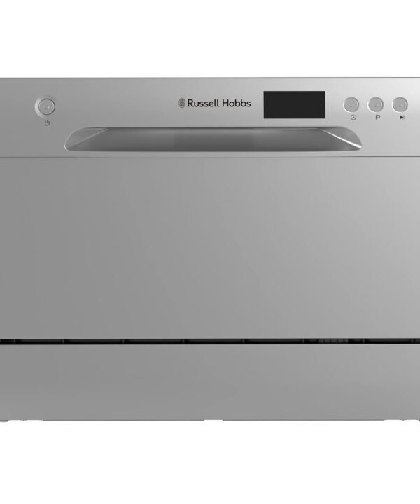 Russell Hobbs Freestanding Compact Dishwasher 6 Place Settings 6 Programs Silver