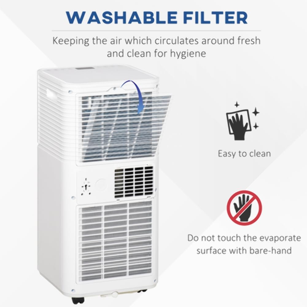 9000 BTU Portable Air Conditioner with Dehumidifier, Sleep Mode, Remote Control & Window Kit - Image 8