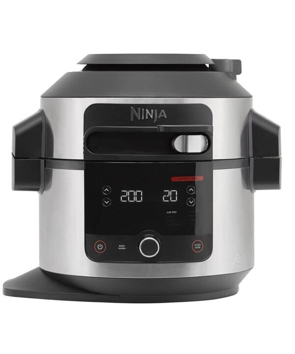 Ninja Foodi 11-in-1 SmartLid Multi-Cooker, 6L, Electric Pressure Cooker & Air Fryer, Layer Mains & Sides with Reversible Rack