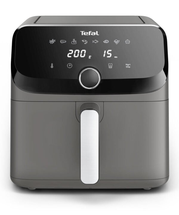 Tefal Easy Fry Mega Air Fryer, 7.5L Capacity (Serves Up to 8), 8 Preset Programs, Compact Design