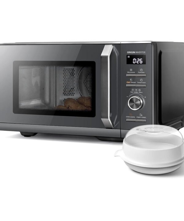 TOSHIBA 26L Air Fry Auto Menu Combo 6-in-1 900W Microwave Oven With Steamer in Morandi Grey