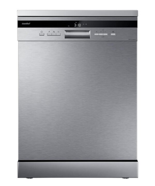 COMFEE' Freestanding Dishwasher FD1435E-X with 14 place settings, Full Size, Whisper Quiet 44dB