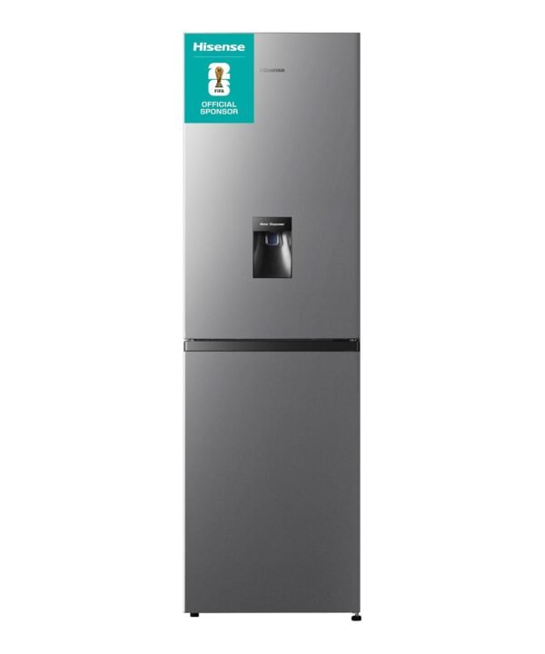 Hisense Freestanding Fridge Freezer 256L Total No Frost Water Dispenser Silver