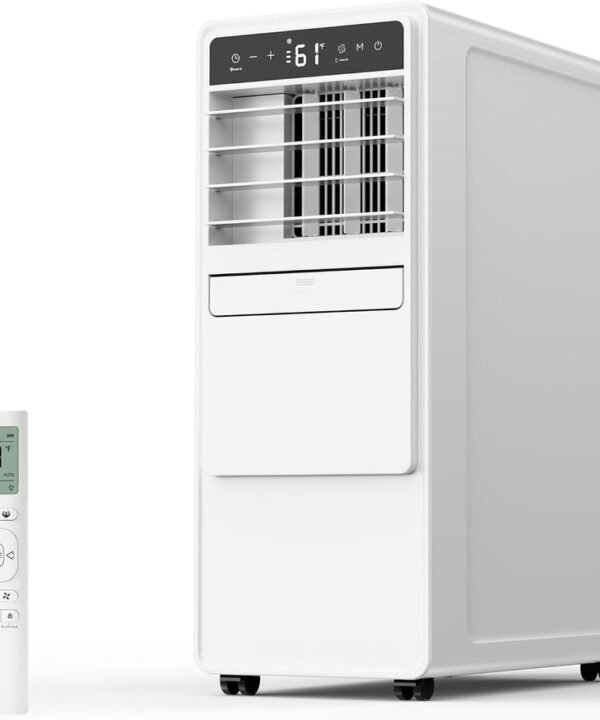 12000 BTU Portable Air Conditioner with Cooling, Fan, Dehumidifier, Sleep Mode & Remote Control