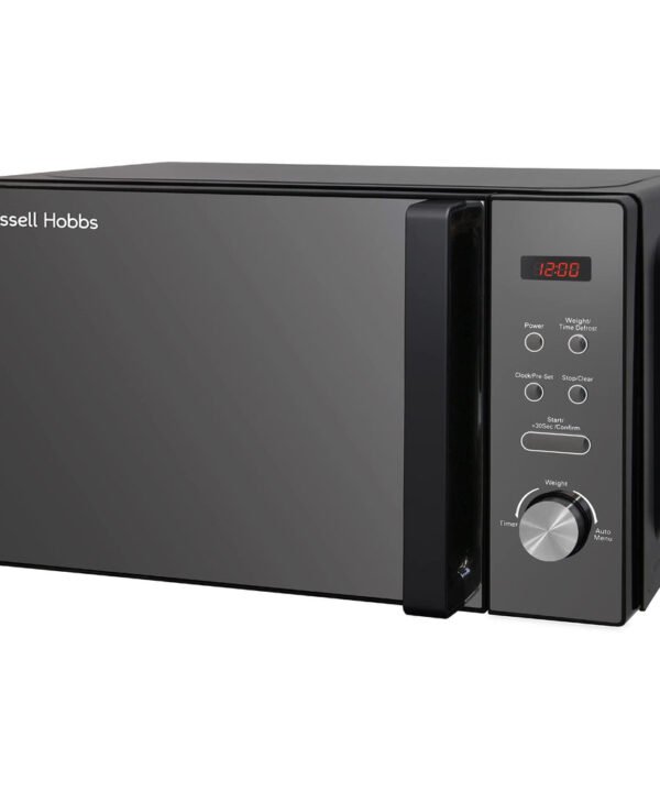 Russell Hobbs RHM2076B 20 Litre 800 W Black Digital Solo Microwave with 5 Power Levels
