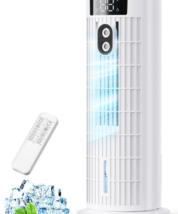 4-in-1 Portable Air Cooler with Remote Control, Mist Function & Timer