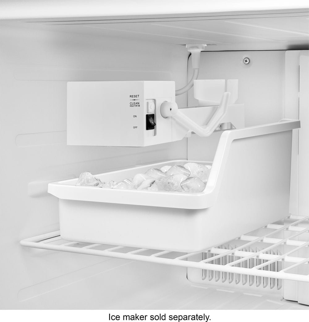 Insignia™ - 18 Cu. Ft. Top-Freezer Refrigerator with Handles - White - Image 2