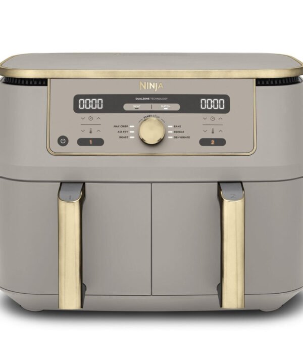 Ninja MAX Dual Zone Digital Air Fryer, 2 Drawers, 9.5L, 6-in-1, Uses No Oil, Air Fry, Max Crisp
