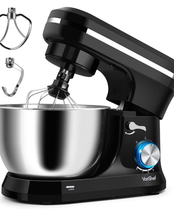 Stand Mixer 4.5L 1000W 8 Speeds With Pulse Function Black
