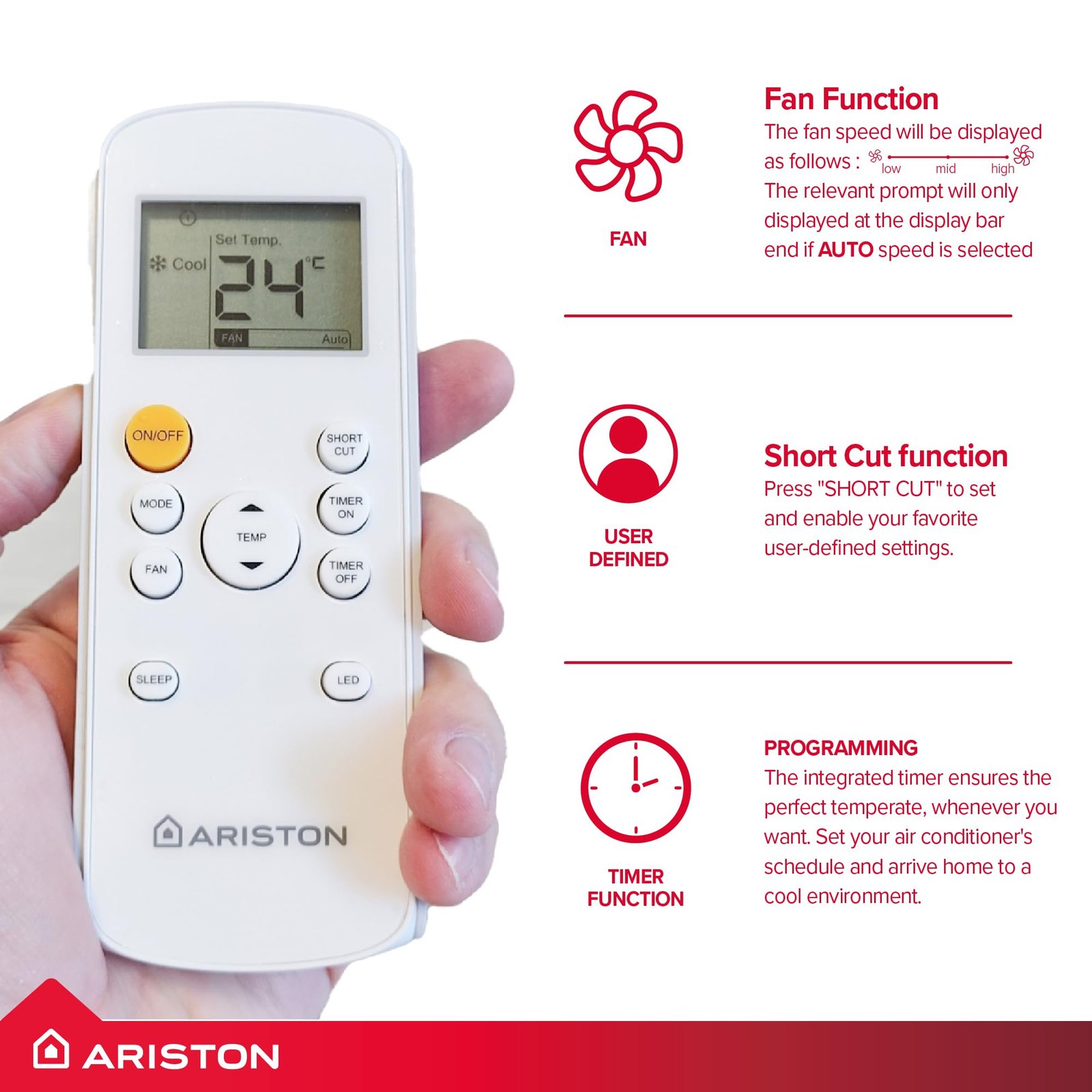 10000 BTU Portable Air Conditioner with Remote Control & Energy Efficient Cooling - Image 6