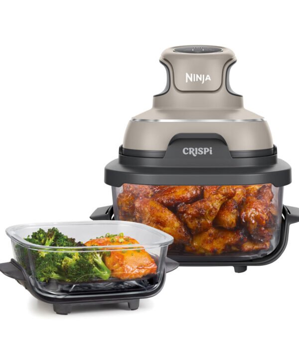 Ninja CRISPi Portable Air Fryer, 3.8L, 4-in-1: Air Fry, Roast, Keep Warm, Recrisp, Space Saving Compact Design