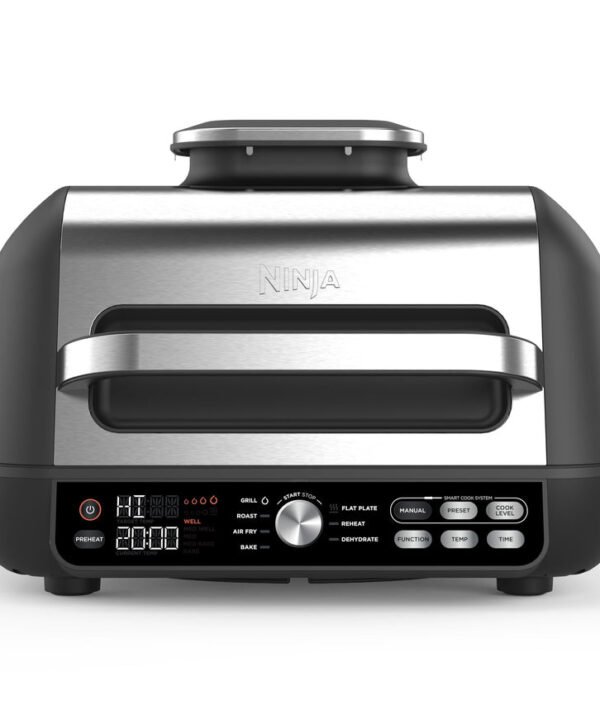 Ninja Foodi MAX PRO Health Grill, Flat Plate & Air Fryer 3.8L with Digital Cooking Probe, 7-in-1, Air Fry