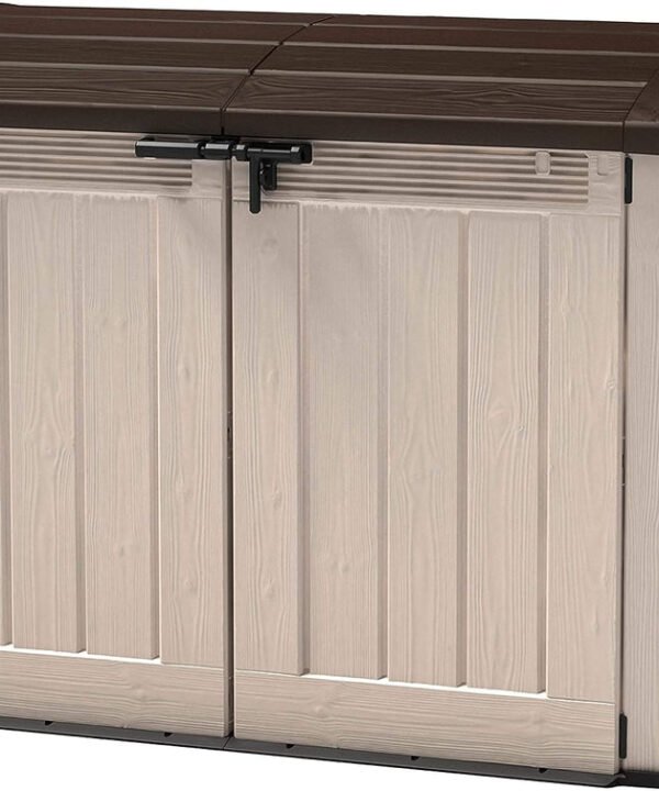 Keter Store It Out Ultra Outdoor Garden Storage Shed, 177 x 113 x 134 cm - Beige and Brown