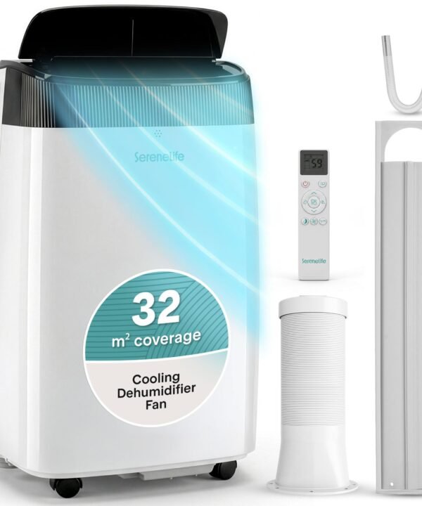 7000 BTU Portable Air Conditioner with Dehumidifier, Sleep Mode & Window Kit