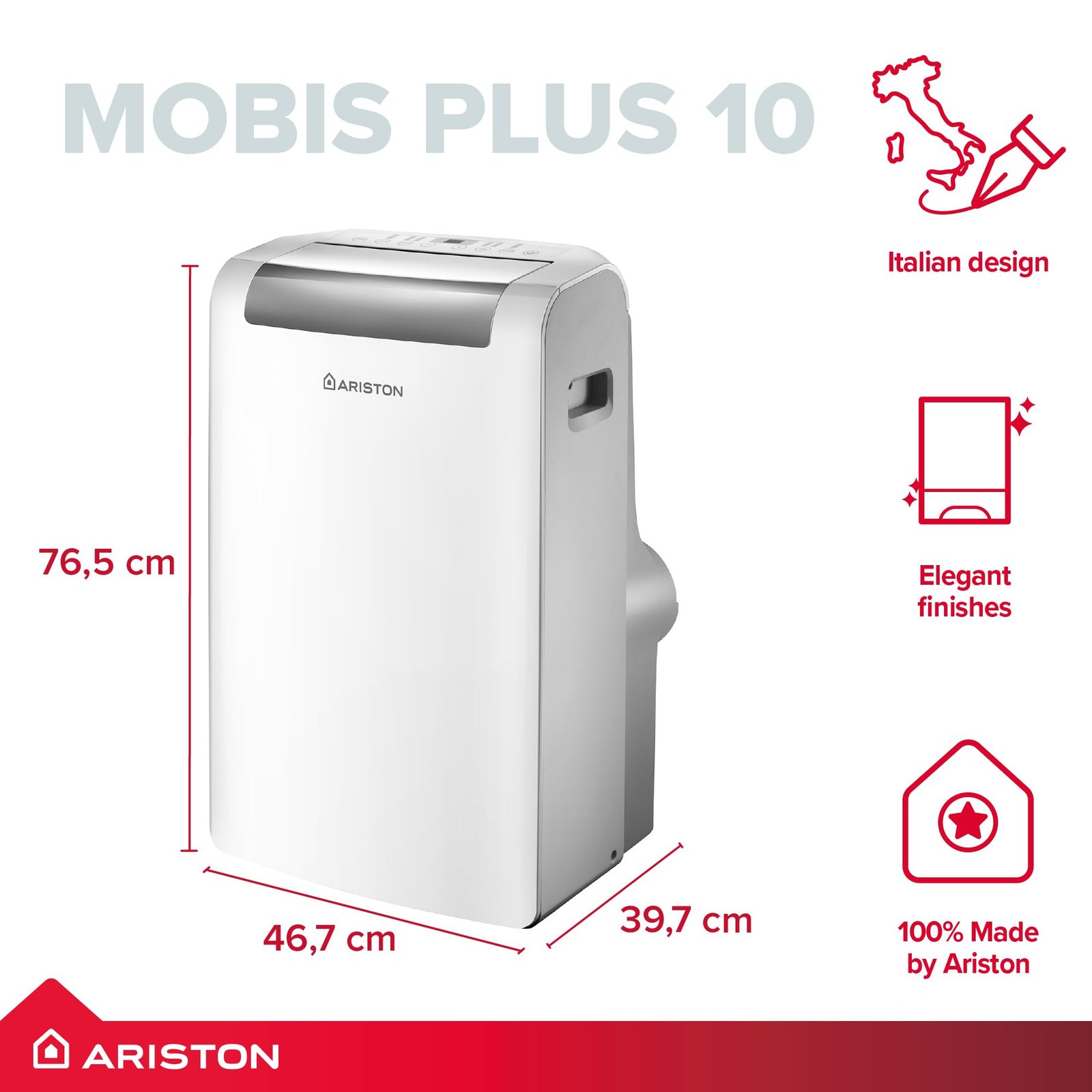 10000 BTU Portable Air Conditioner with Remote Control & Energy Efficient Cooling - Image 2