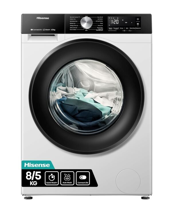 Hisense Freestanding Washer Dryer 8kg Wash 5kg Dry 1400rpm White
