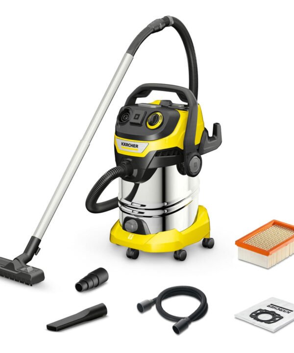 Kärcher Wet and Dry vacuum cleaner WD 6 P Premium, blower function, 1,300 W, stainless steel container