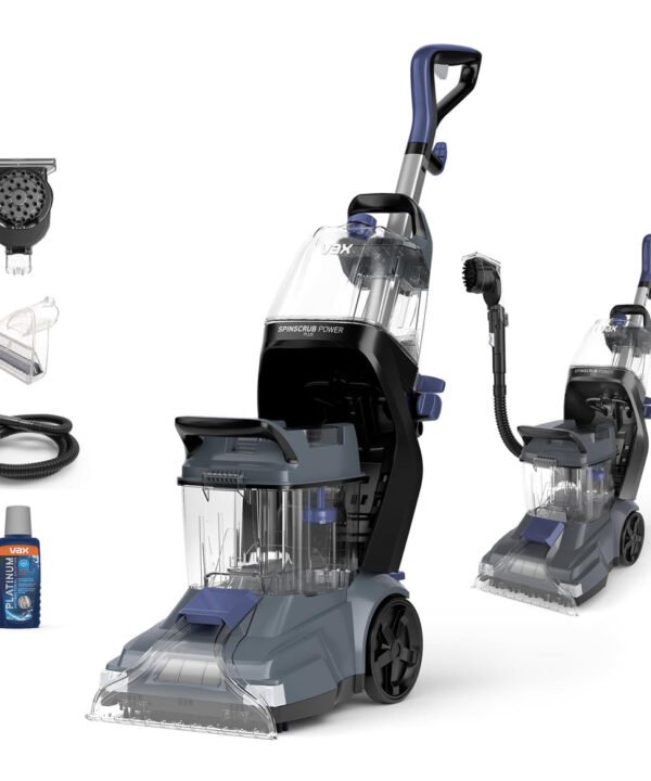 Vax SpinScrub Power Plus Carpet Cleaner Machine, Rug, Upholstery, Car, Stair Upright Shampooer Washer