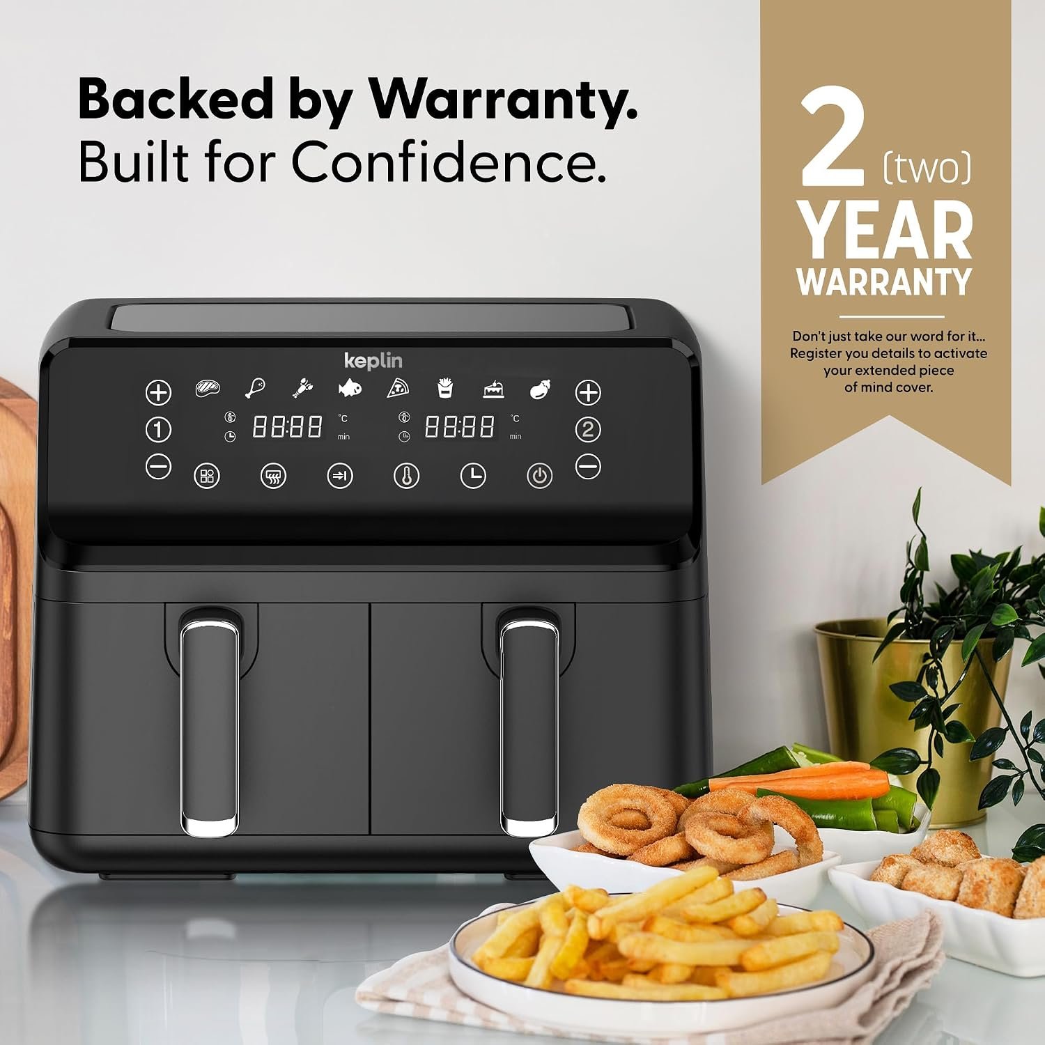 Dual Zone Air Fryer 9L 8-in-1 2700W Extra-Large Capacity - Image 6