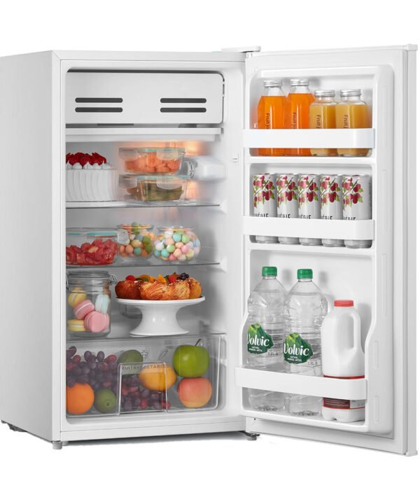 COMFEE' RCD93WH2(E) Under Counter Fridge, 93L Small Fridge with Cooler Box, Interior Light