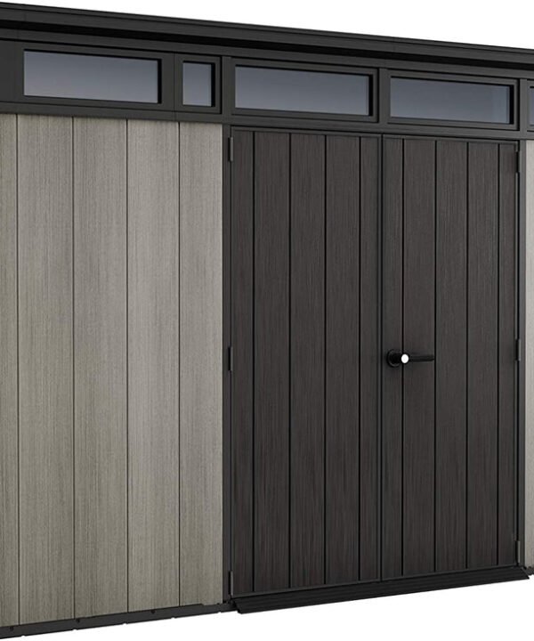 Keter Artisan 11 x 7ft Double Door Pent Outdoor Plastic Garden Shed