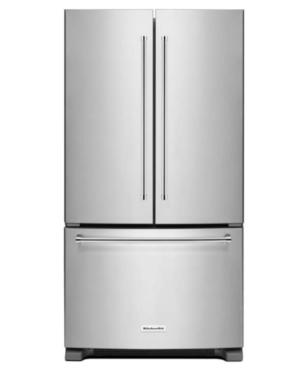 KitchenAid 36 Inch Wide 20 Cu. Ft. Counter Depth French Door Refrigerator with Interior Water Dispenser