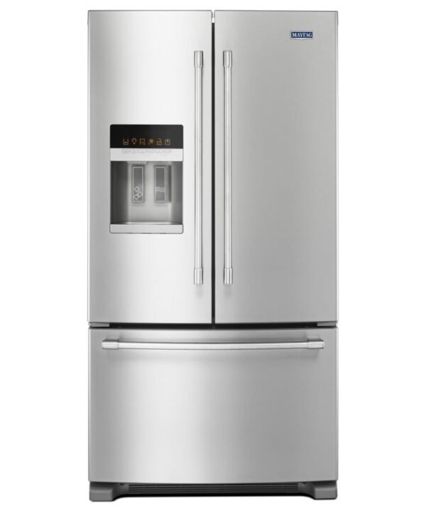 Maytag 36 Inch Wide 25 cu. ft. French Door Refrigerator with Powercold® and LED Lighting