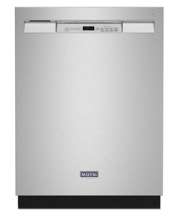 Maytag 24 Inch Wide 14 Place Setting Energy Star Certified Built-In Front Control Dishwasher with Dual Power Filtration